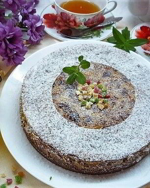 Лимонный чизкейк с марципаном и маком