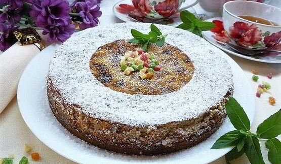 лимонный чизкейк с марципаном и маком