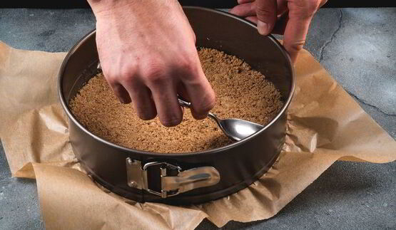 простой чизкейк на основе из хлебцев