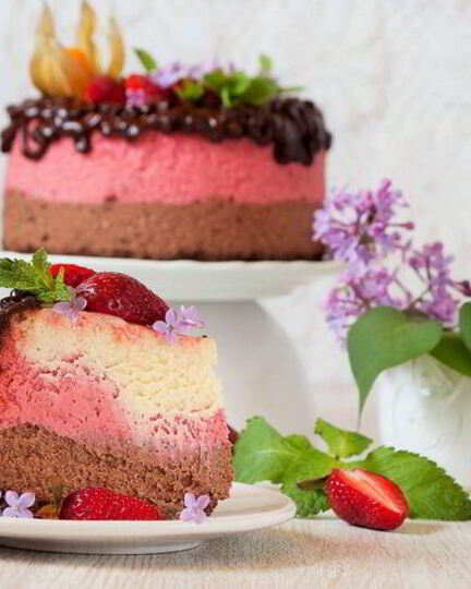 Рецепт шоколадна-вишневого чизкейк