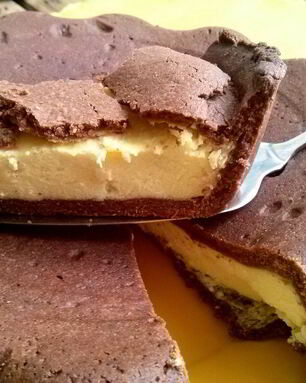 Шоколадный чизкейк из творога