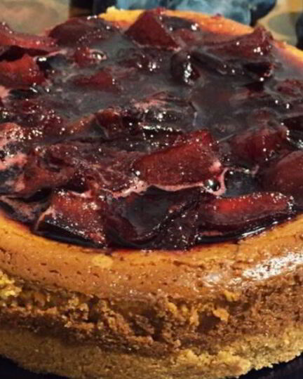 Рецепт сливового тарта-чизкейка