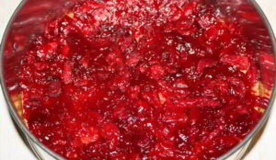 вишнево-миндальный чизкейк