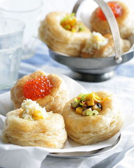 Рецепт фаршированных волованов