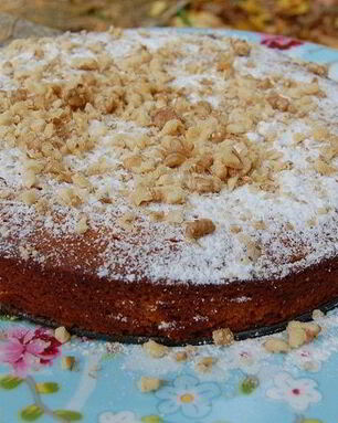 Апельсиновый кекс с орехами и медом