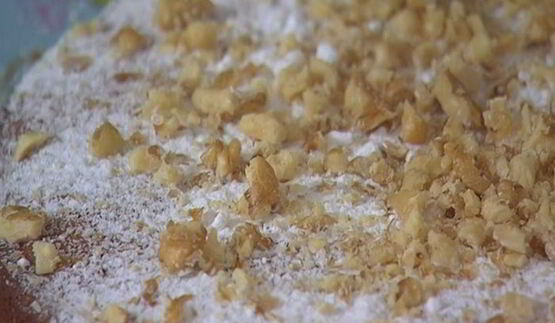 апельсиновый кекс с орехами и медом