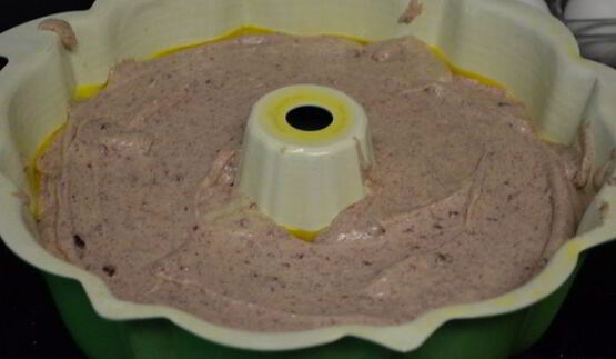 ежевичный джемовый кекс