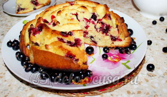 кекс с черной смородиной