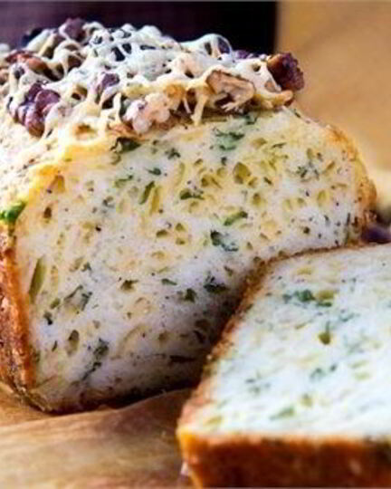 Рецепт кекса с сырома и зеленью