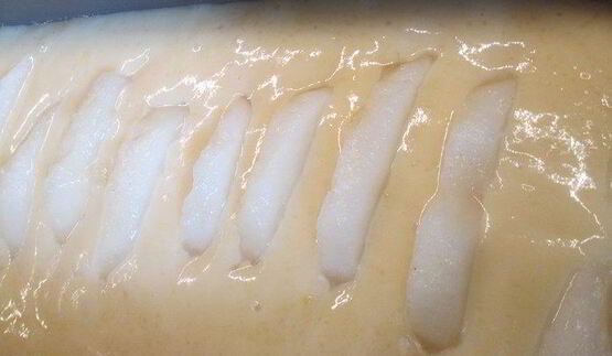 кекс сметанный с грушами