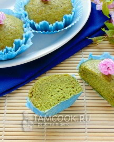 Рецепт кексов с зеленым чаем