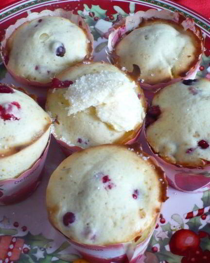 Рецепт клюквенных кексов