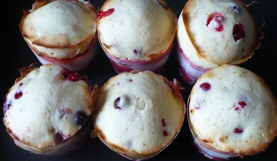 клюквенные кексы