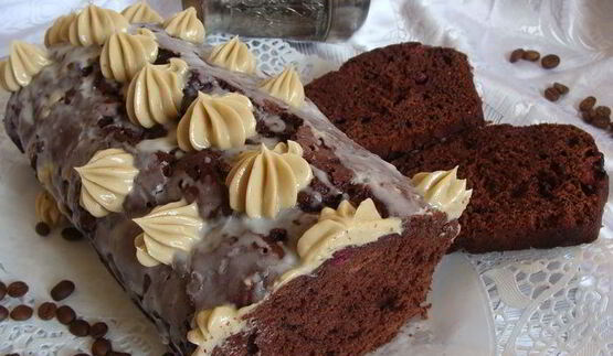 кофейно-вишневый кекс