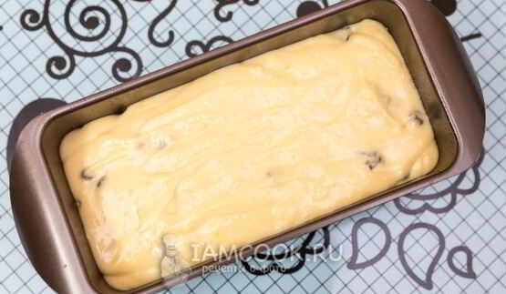 лимонный кекс с черносливом