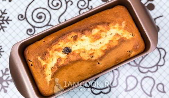 лимонный кекс с черносливом