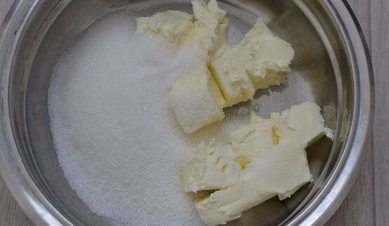 лимонный кекс с грушами