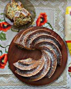 Маковый кекс на манке с ароматом апельсина