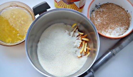 маковый кекс на манке с ароматом апельсина