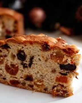 Рождественский кекс с сухофруктами и орехами