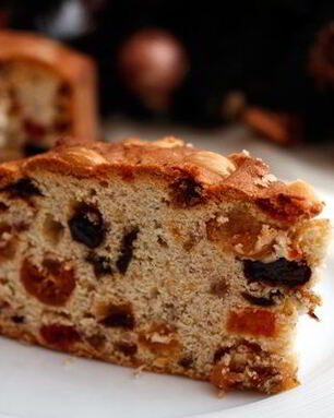 Рождественский кекс с сухофруктами и орехами