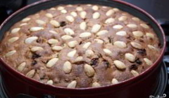 рождественский кекс с сухофруктами и орехами