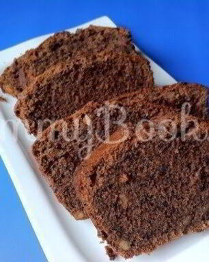 Шоколадный кекс с красным вином