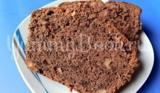 шоколадный кекс с красным вином