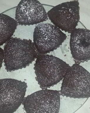 Шоколадные кексы в формочках