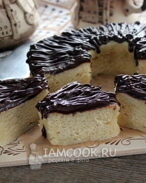 Ванильный кекс в микроволновке