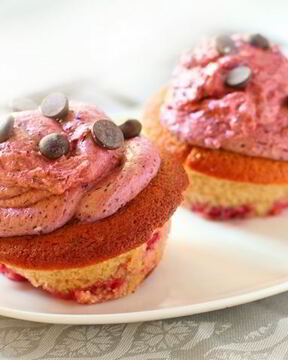 Вишневые капкейки