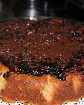 Яблочно-творожный кекс