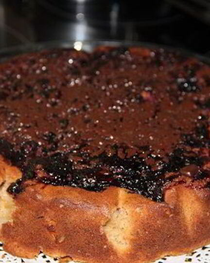 Рецепт яблочно-творожного кекса