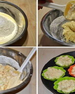 Яблочные кексы