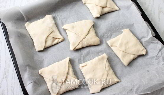 хачапури из слоеного теста