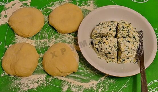 хачапури с творогом на сковороде