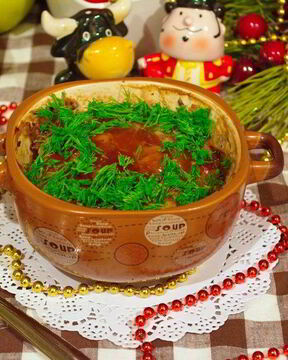 Американский мясной хлеб в горшочке