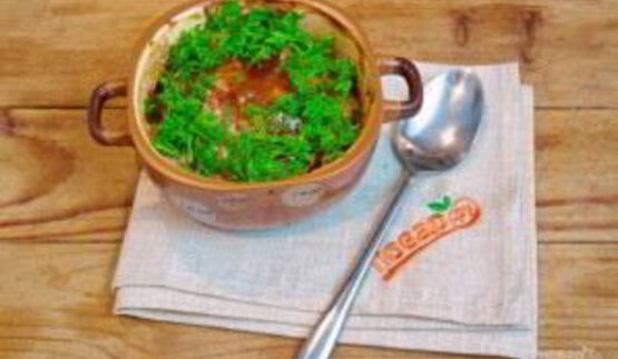 американский мясной хлеб в горшочке