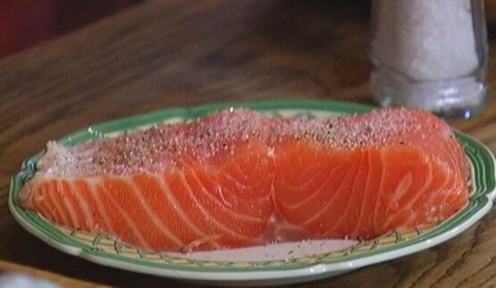 чиабатта с семгой и каперсами