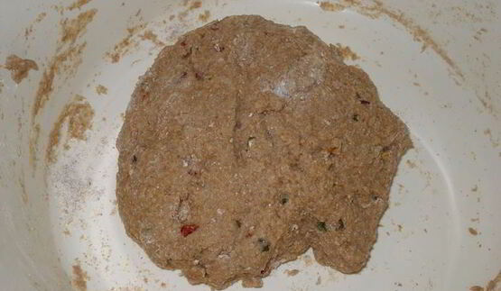 хлеб с болгарскими перцами