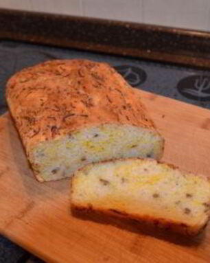 Оливковый хлеб с тыквой и семечками