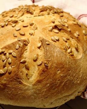 Пшенично-ржаной хлеб с семечками