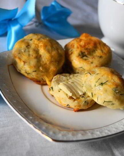 Рецепт сконов с зеленью и сыром