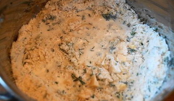 сконы с зеленью и сыром