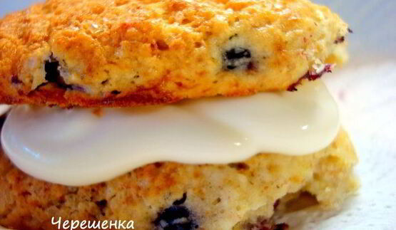 сконы со свежей ягодой и маскарпоне