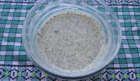 сладкий хлеб-гармошка со сливочным сыром и маком