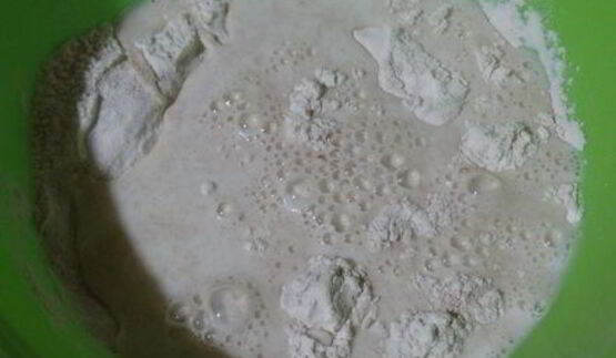 сметанный хлебушек с зелёным луком