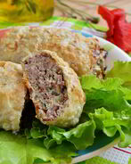 Фарш в лаваше по-провански