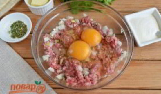 фарш в лаваше по-провански