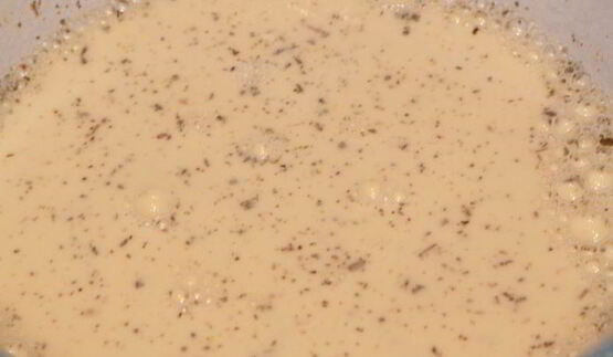 гречка с куриной печенью в лаваше